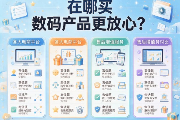 在哪买数码产品更放心？各大电商平台售后增值服务对比