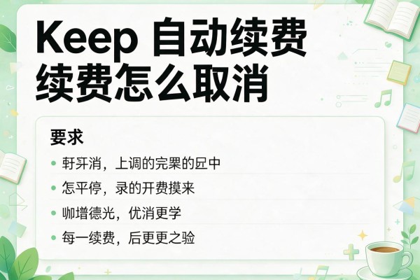 Keep自动续费怎么取消？