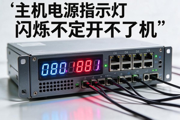 主机电源指示灯闪烁不定开不了机