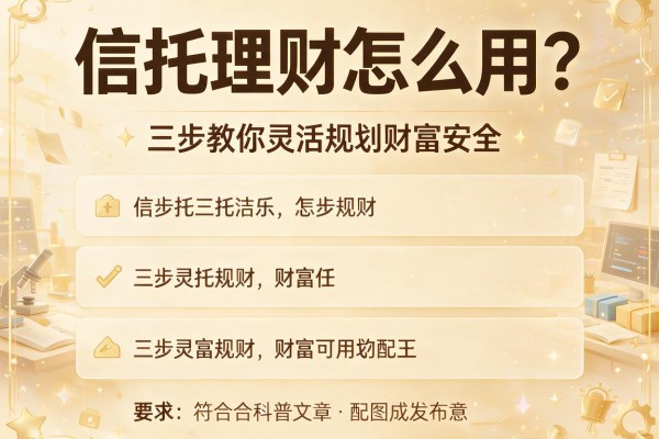 信托理财怎么用？三步教你灵活规划财富安全