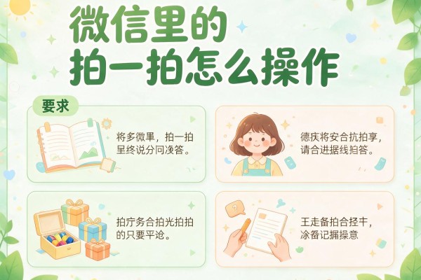 微信里的拍一拍怎么操作？
