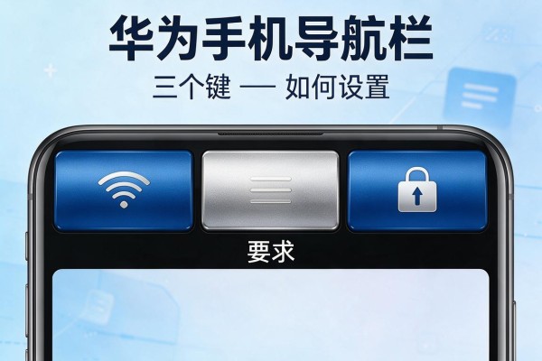 华为手机导航栏三个键如何设置