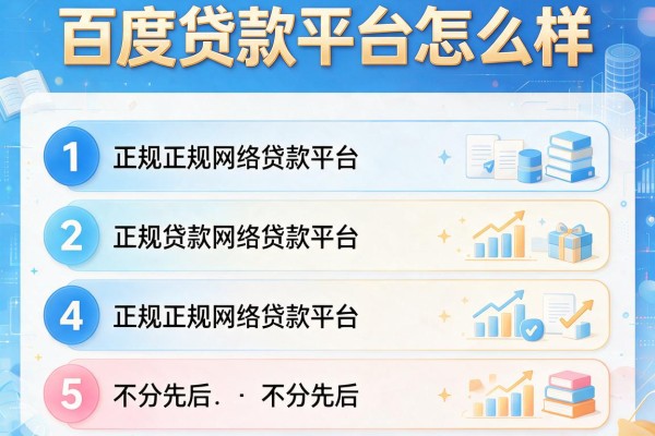 百度贷款平台怎么样，阐述5家正规网络贷款平台排名不分先后不分先后