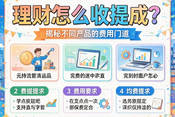 理财怎么收提成？揭秘不同产品的费用门道