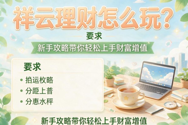 祥云理财怎么玩？新手攻略带你轻松上手财富增值