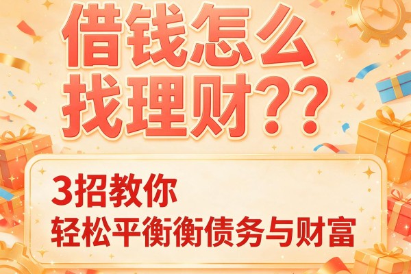 借钱怎么找理财？3招教你轻松平衡债务与财富