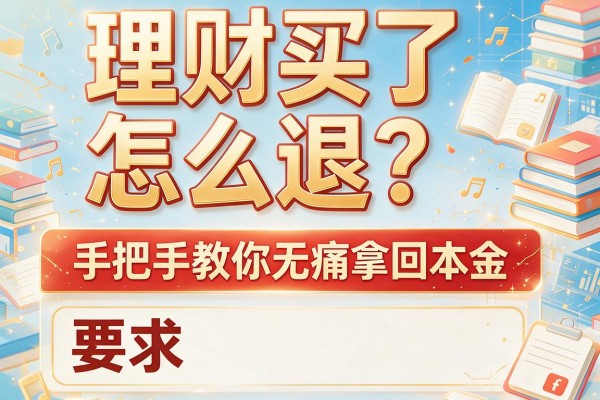 理财买了怎么退？手把手教你无痛拿回本金