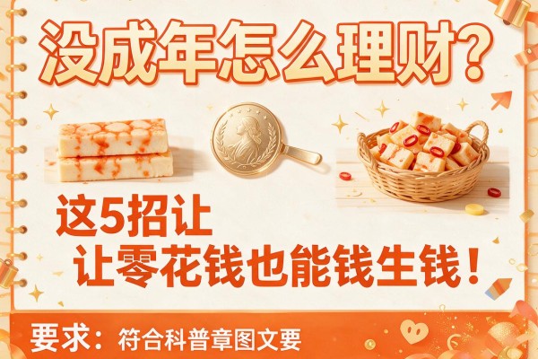 没成年怎么理财？这5招让零花钱也能钱生钱！