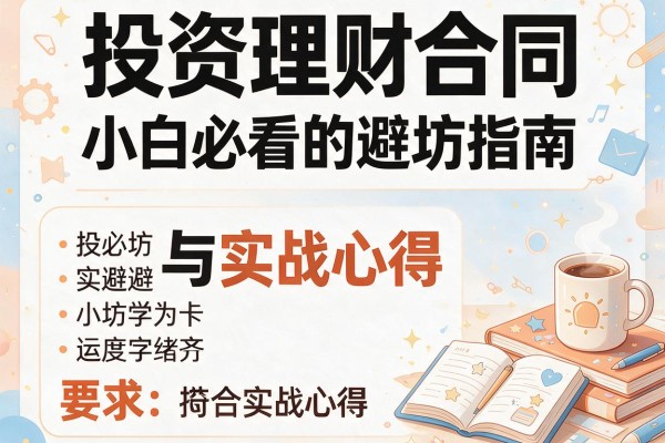 投资理财合同：小白必看的避坑指南与实战心得