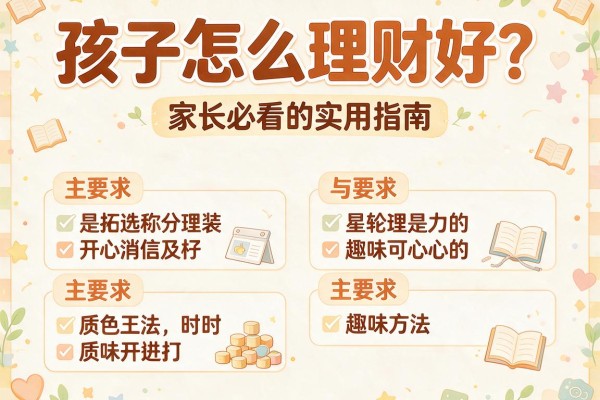 孩子怎么理财好？家长必看的实用指南与趣味方法