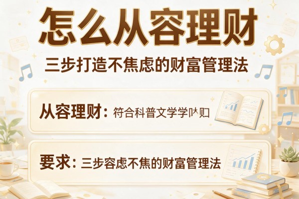 怎么从容理财：三步打造不焦虑的财富管理法