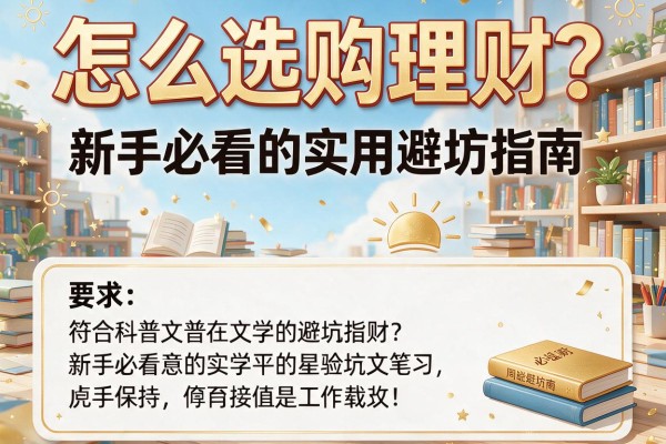 怎么选购理财？新手必看的实用避坑指南