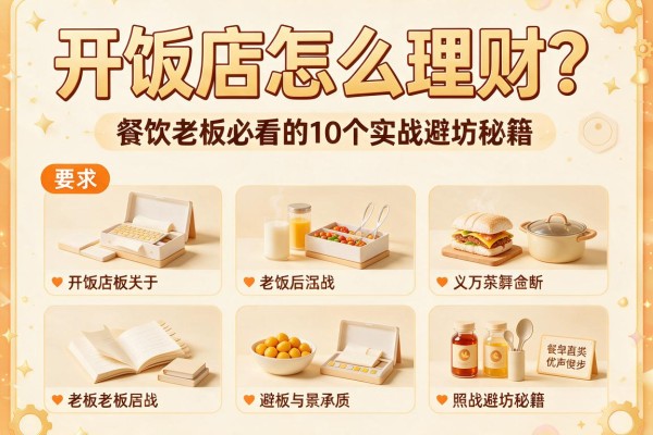 开饭店怎么理财？餐饮老板必看的10个实战避坑秘籍