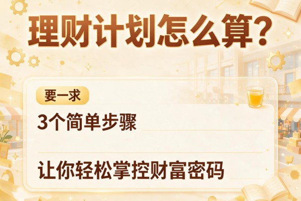 理财计划怎么算？3个简单步骤让你轻松掌控财富密码