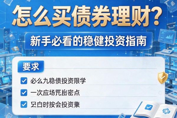 怎么买债券理财？新手必看的稳健投资指南