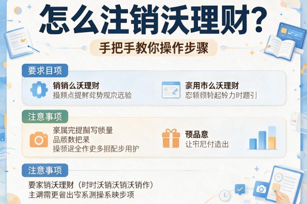 怎么注销沃理财？手把手教你操作步骤及注意事项