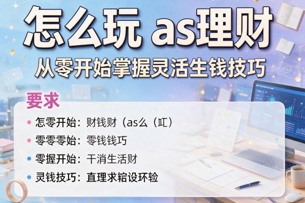 怎么玩as理财:从零开始掌握灵活生钱技巧