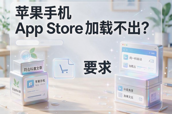 苹果手机App Store加载不出？