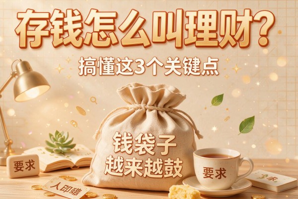 存钱怎么叫理财?搞懂这3个关键点,钱袋子才能越来越鼓!