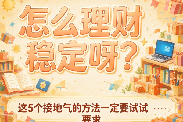 怎么理财稳定呀？这5个接地气的方法一定要试试