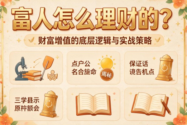 富人怎么理财的？揭秘财富增值的底层逻辑与实战策略