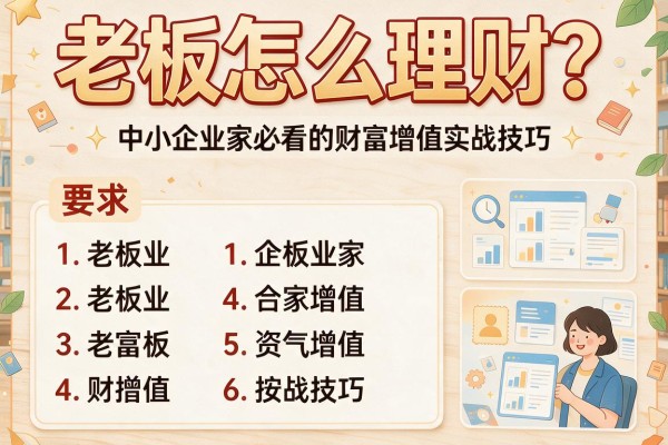 老板怎么理财？中小企业家必看的财富增值实战技巧