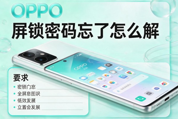 OPPO手机屏锁密码忘了怎么解？
