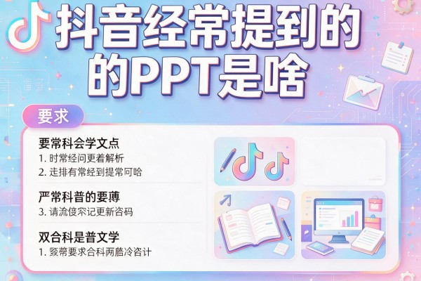 抖音经常提到的PPT是啥