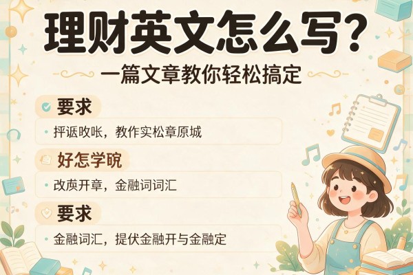 理财英文怎么写？一篇文章教你轻松搞定金融词汇