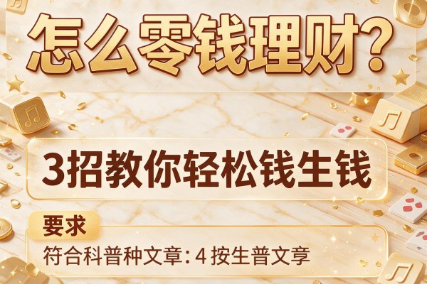 怎么零钱理财？3招教你轻松钱生钱！
