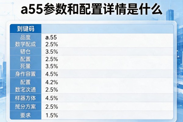 a55参数和配置详情是什么