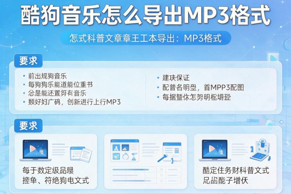 酷狗音乐怎么导出MP3格式