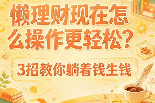 懒理财现在怎么操作更轻松？3招教你躺着钱生钱