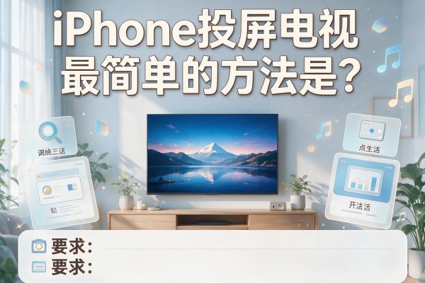 iPhone投屏电视最简单的方法是？