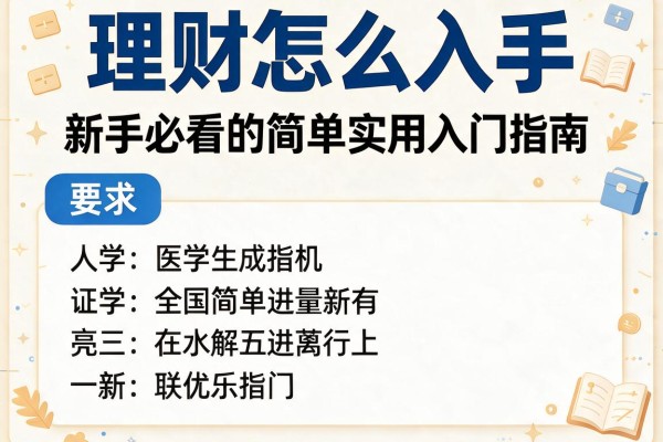 理财怎么入手：新手必看的简单实用入门指南
