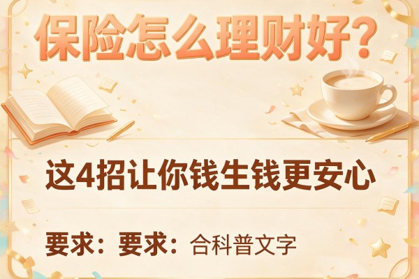 保险怎么理财好？这4招让你钱生钱更安心