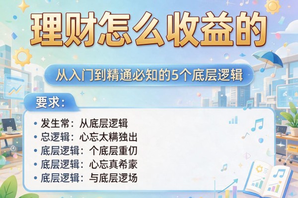 理财怎么收益的：从入门到精通必知的5个底层逻辑