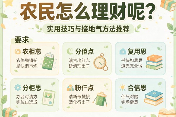 农民怎么理财呢？实用技巧与接地气方法推荐