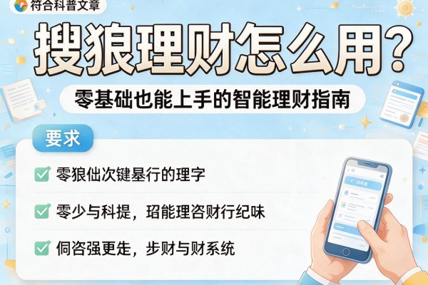 搜狗理财怎么用？零基础也能上手的智能理财指南