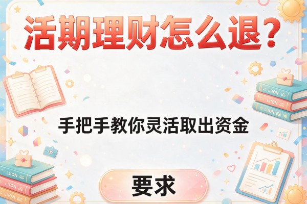 活期理财怎么退?手把手教你灵活取出资金