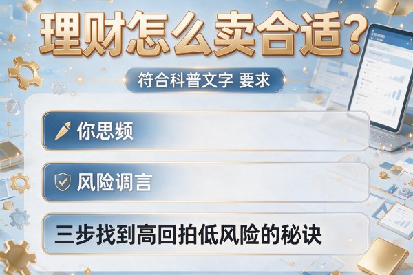理财怎么卖合适？三步找到高回报低风险的秘诀