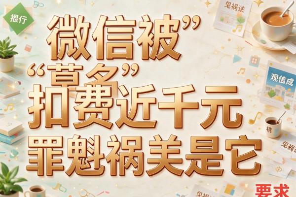 微信被“莫名”扣费近千元 罪魁祸首是它