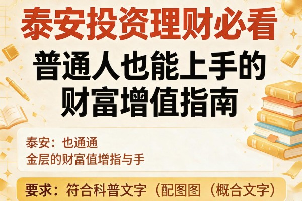 泰安投资理财必看：普通人也能上手的财富增值指南
