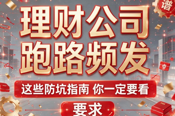 理财公司跑路频发，这些防坑指南你一定要看