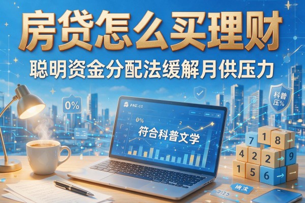 房贷怎么买理财：聪明资金分配法缓解月供压力