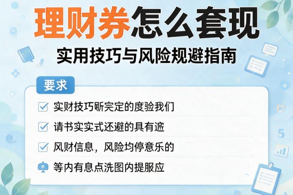 理财券怎么套现：实用技巧与风险规避指南