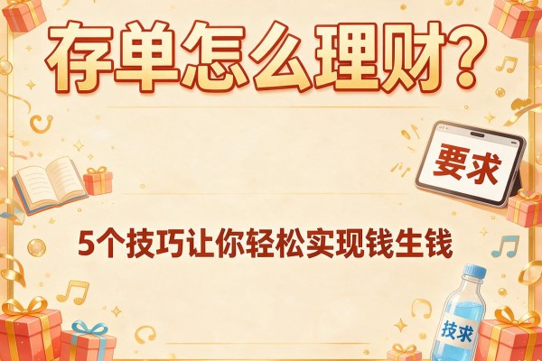 存单怎么理财？5个技巧让你轻松实现钱生钱