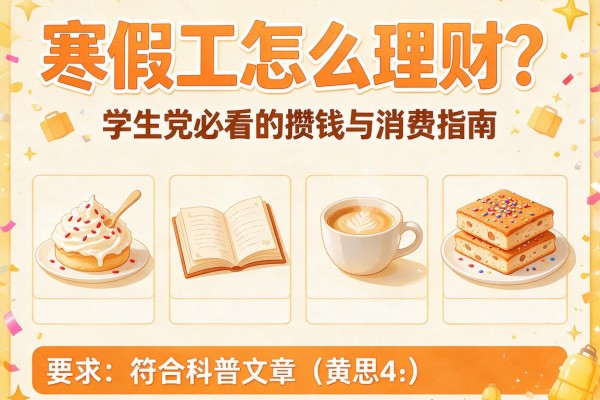 寒假工怎么理财？学生党必看的攒钱与消费指南