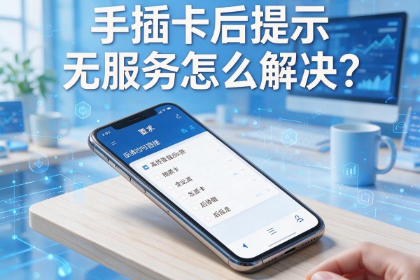 手机插卡后提示无服务怎么解决？