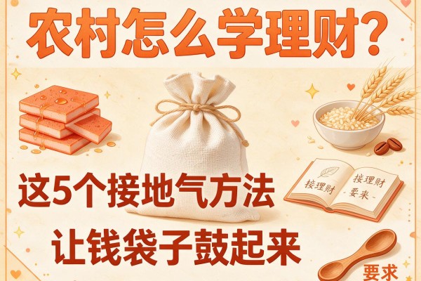 农村怎么学理财？这5个接地气方法让钱袋子鼓起来